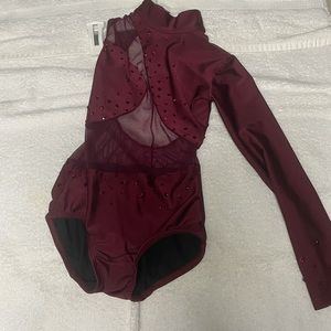 One piece girls dance costume